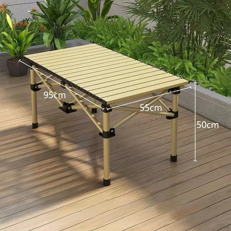 Table Pliante de Camping 95 cm beige