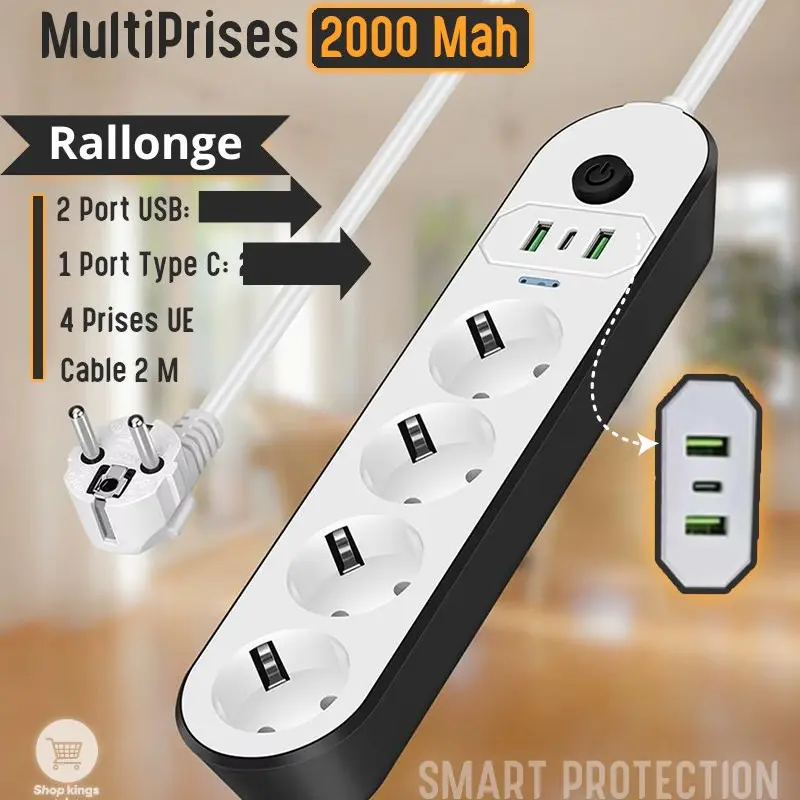 Multiprises 2000 Mah