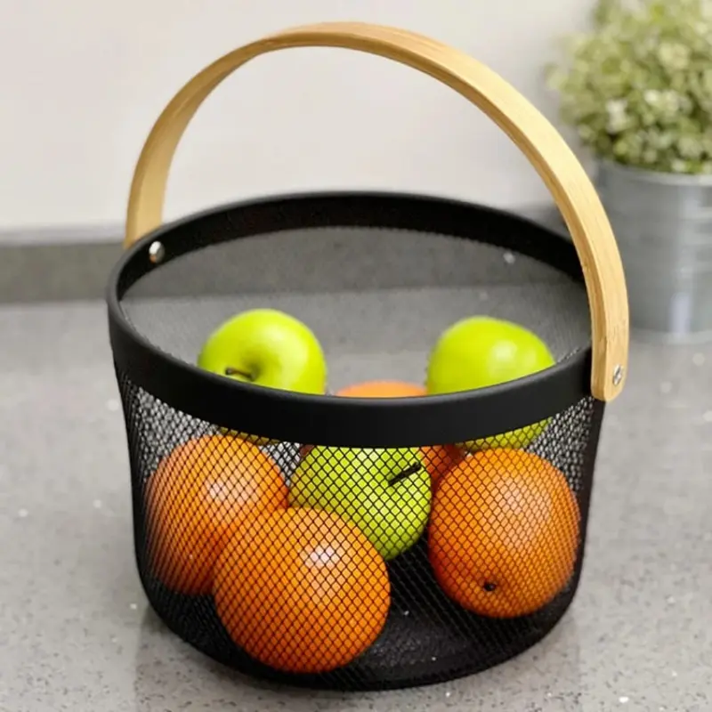 Panier de Rangement en Métal – Panier Pratique et Résistant pour Vos Sorties