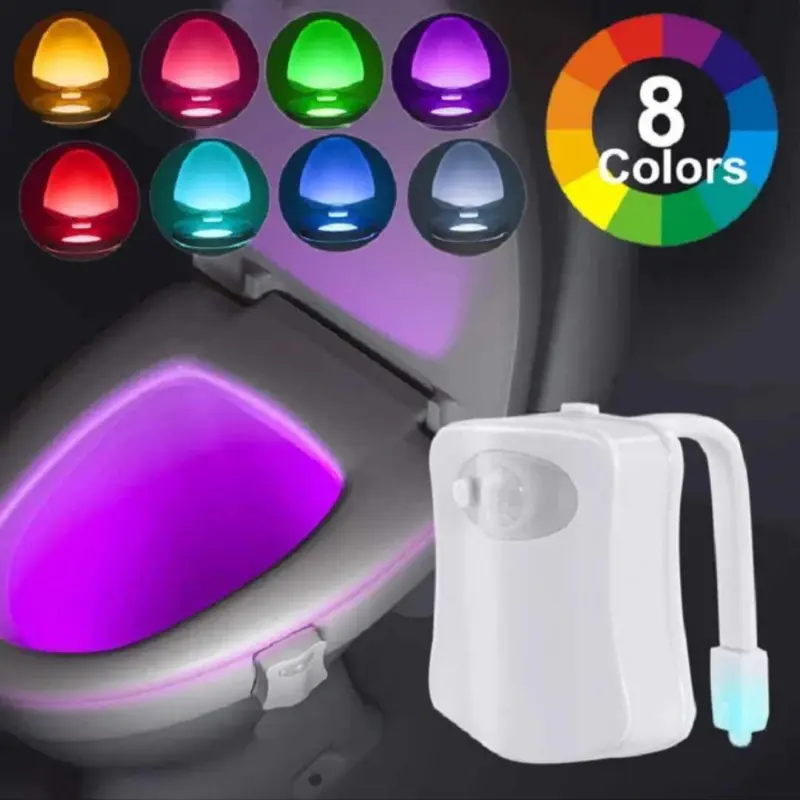 Veilleuse de toilette à LED avec capteur intelligent et détecteur de mouvement