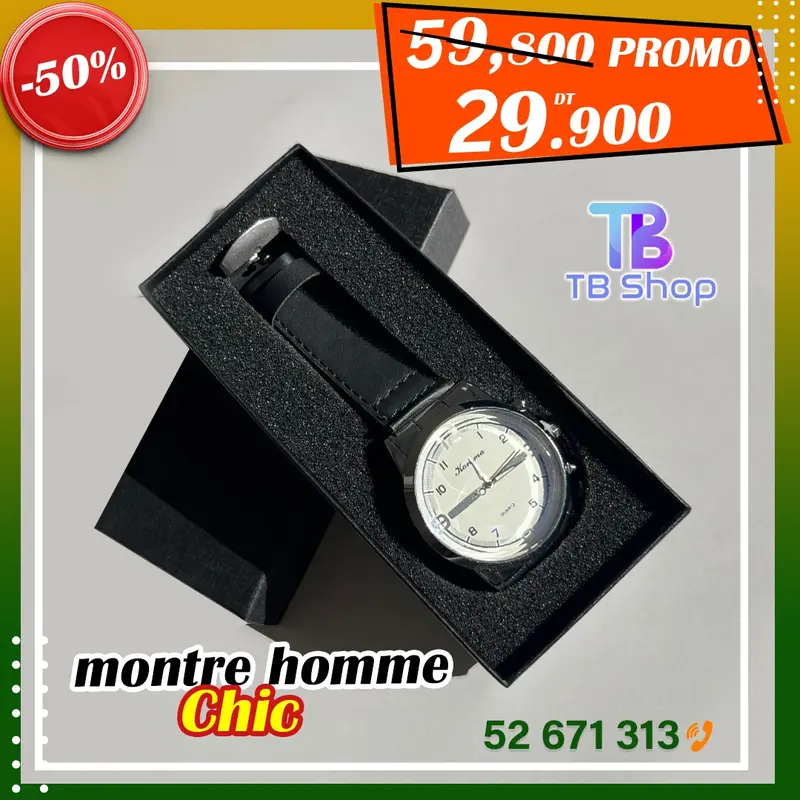 Montre Homme de Haute Qualité avec promotion 50% tb-3