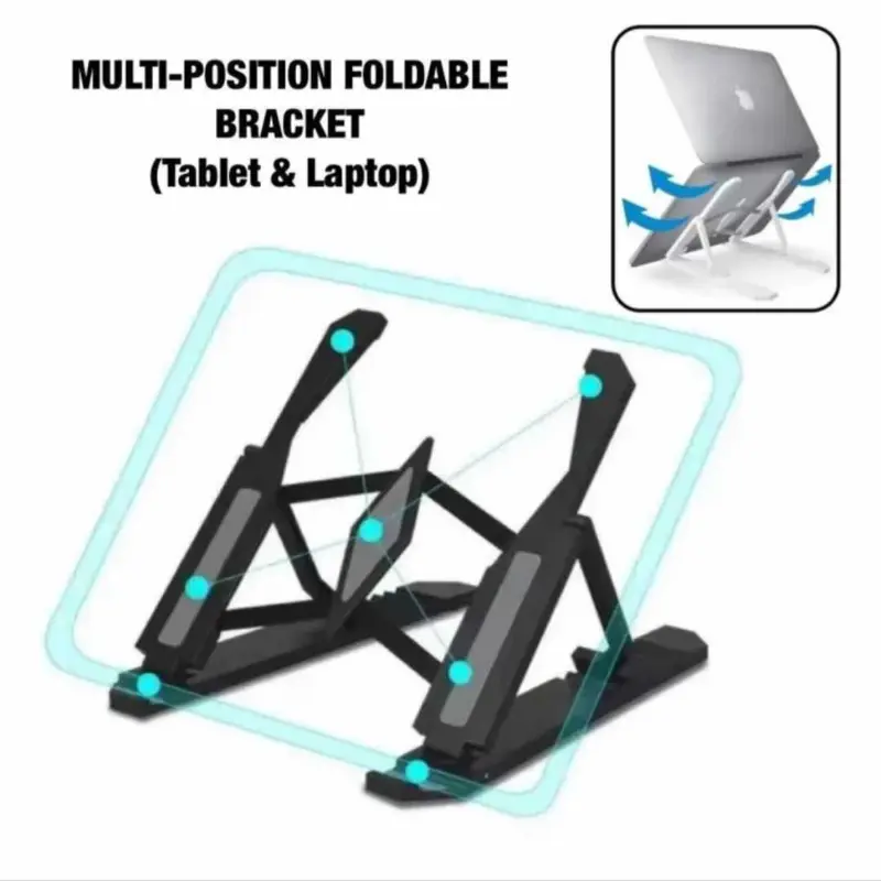 Support tablette /smartphone -Pliable en Plastique Dur – Léger et Réglable