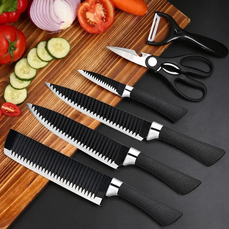 Ensemble de 6 Couteaux de Cuisine Inoxy tifal