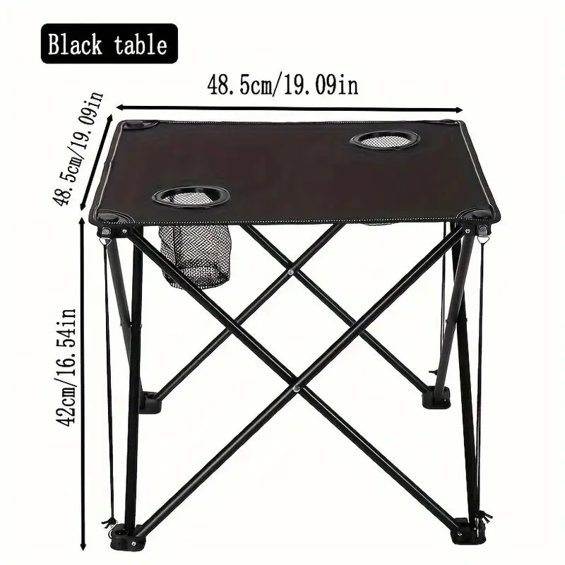 Table rectangulaire pliante portable