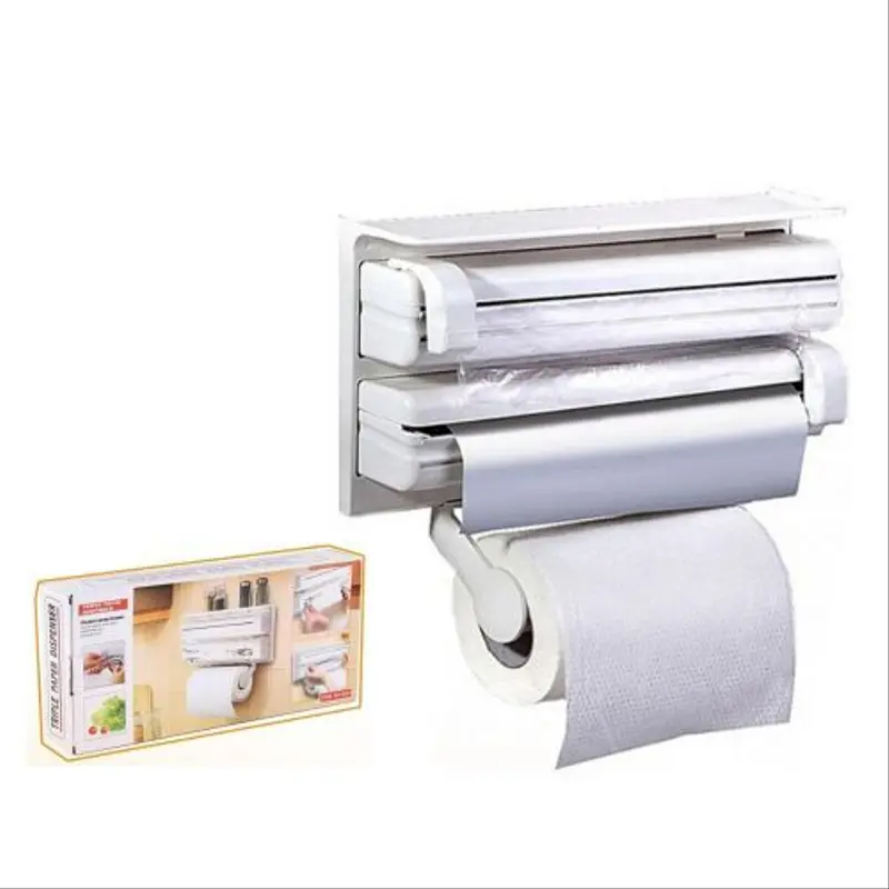 Distributeur Triple Papier- 3 en 1