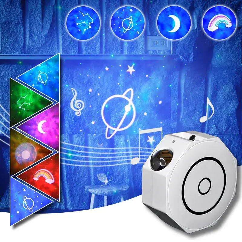 Projecteur Octagon Galaxy Night Light avec Musique intégré