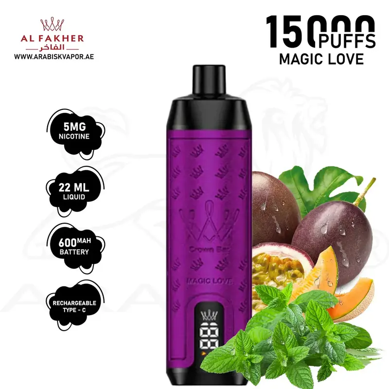AL FAKHER CROWN BAR PRO MAX 15000 PUFFS 5MG - MAGIC LOVE