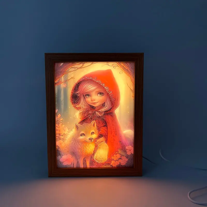 لوحة إضاءة LED "Hooded girl"