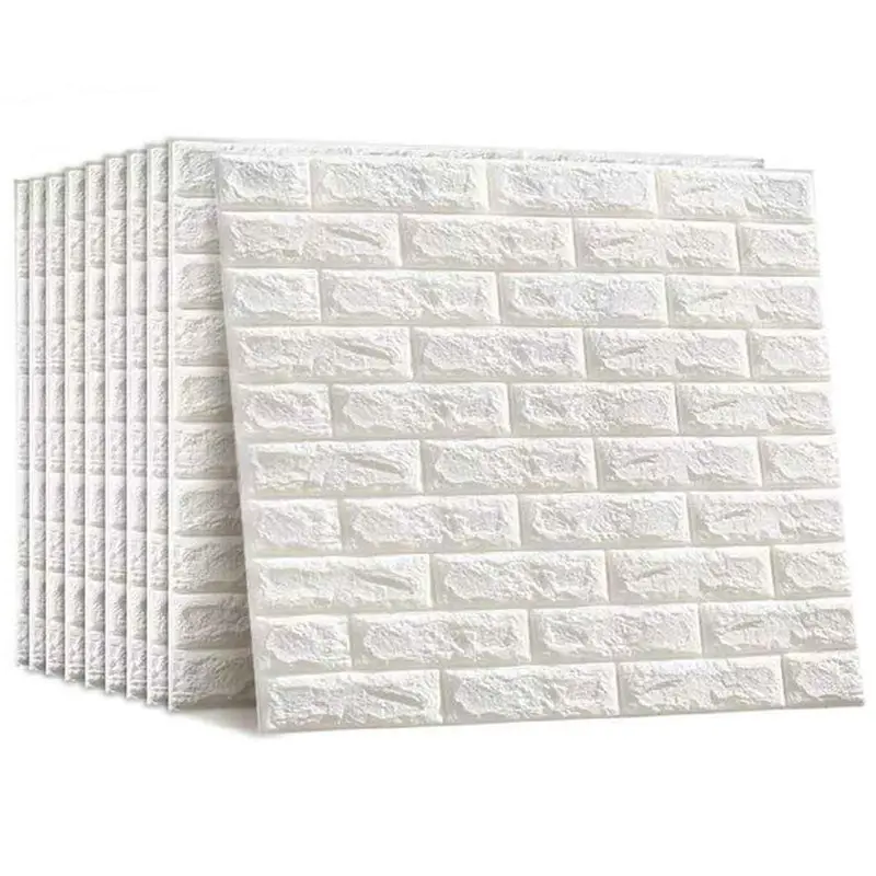 10 x Panneau Mural Adhésif - Anti-Humidité 3D - 77 * 70 Cm