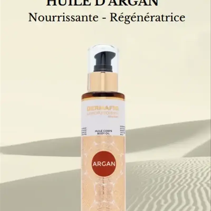 Huile corps parfumée avec d’argan DERMAFIG