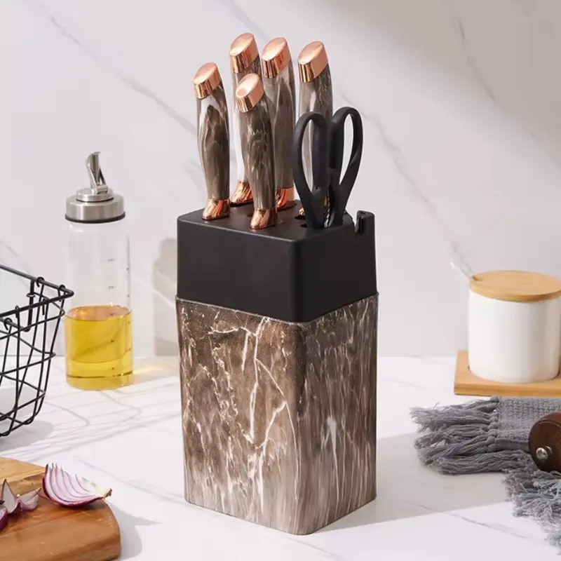 Ensemble de couteaux de cuisine avec support
