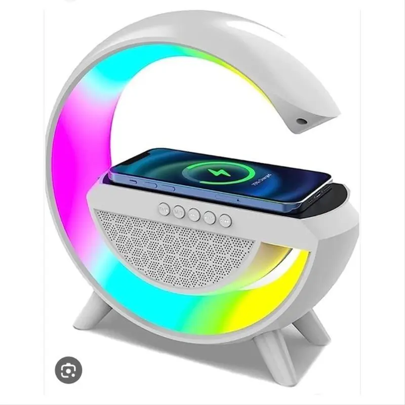 Baffle et chargeur smartphones sans Fil avec jeux de lumière Grand Modèle
