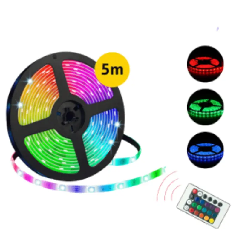 Ruban LED RGB 12V-16 Couleurs-5M