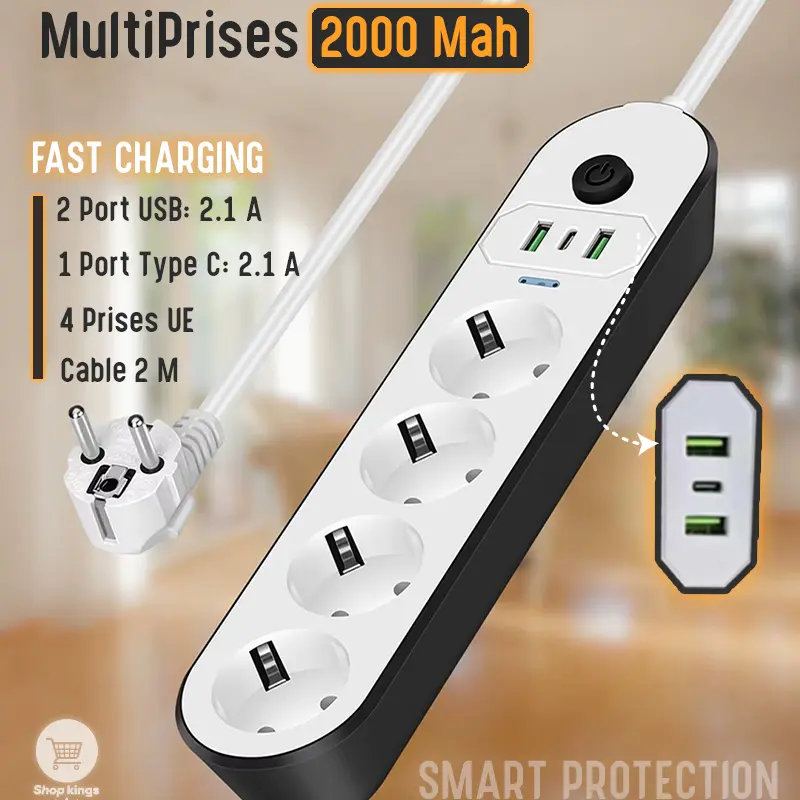 Multiprises 2000 Mah