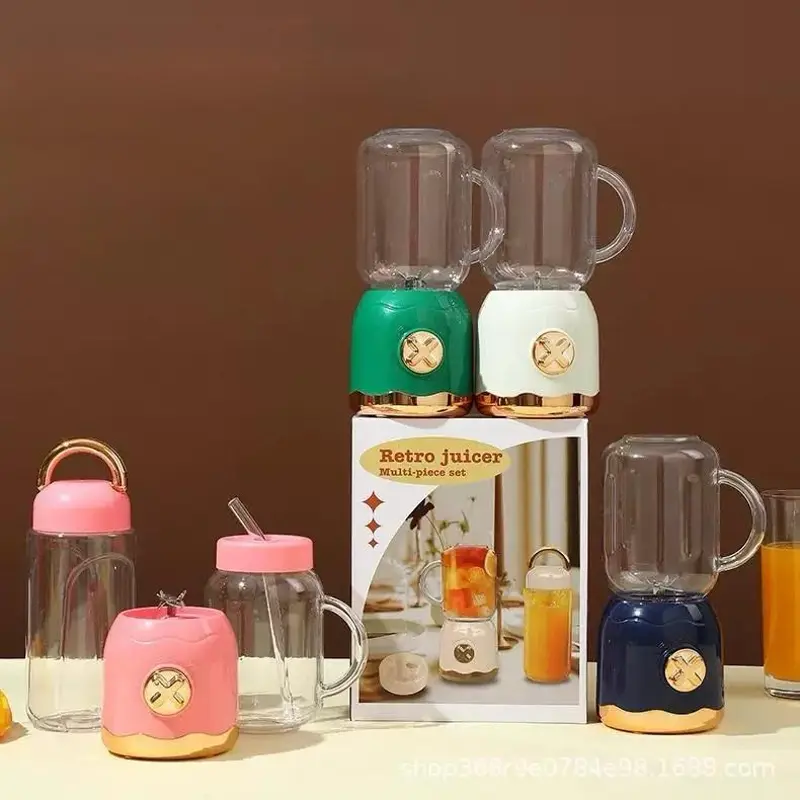 Blender Portable Rétro blanc