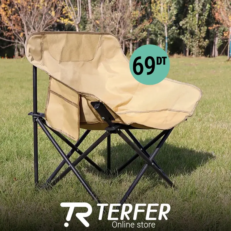 une chaise pliante portable pour la pêche, la plage et  le camping