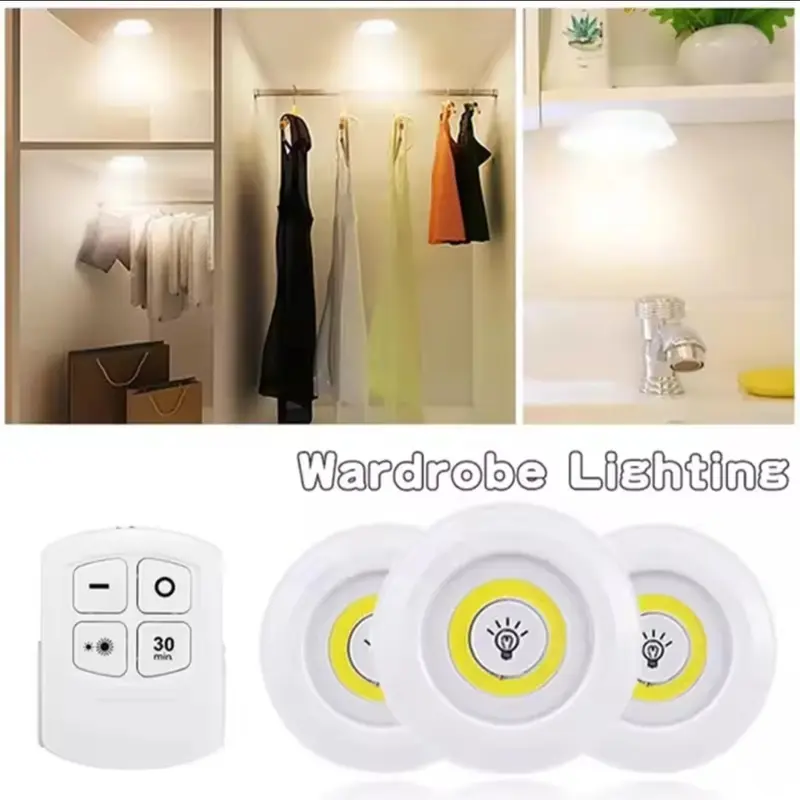 Led Light With remote  control set of 3