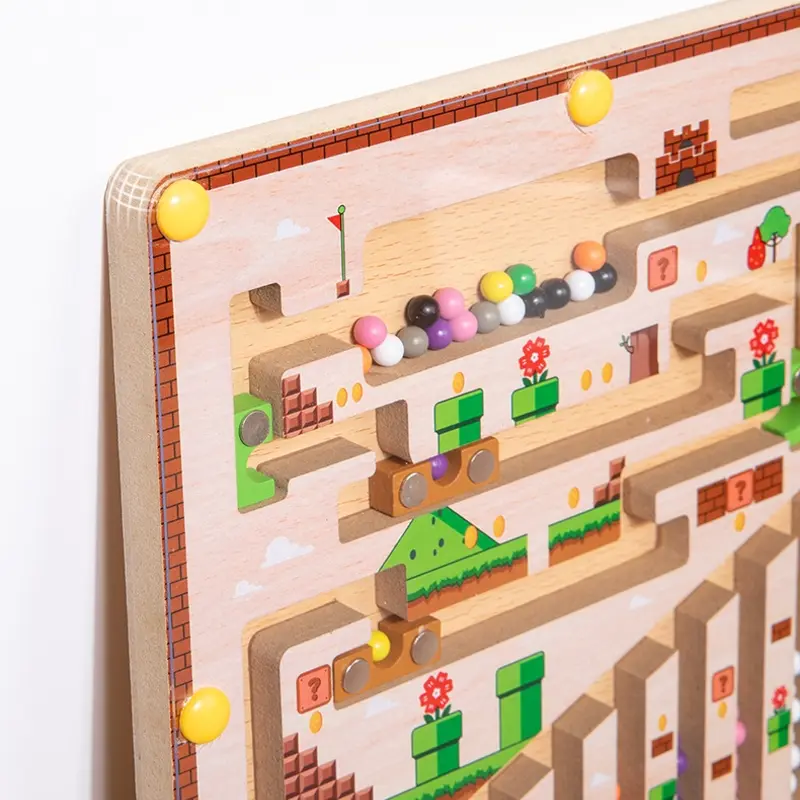 Jeu Magnétique Labyrinthe Jeu Magnétique Montessori Bois - Labyrinthe