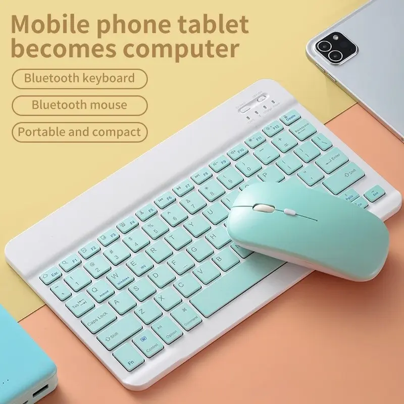 Kit Souris et Clavier Bluetooth – Ensemble Sans Fil pour PC