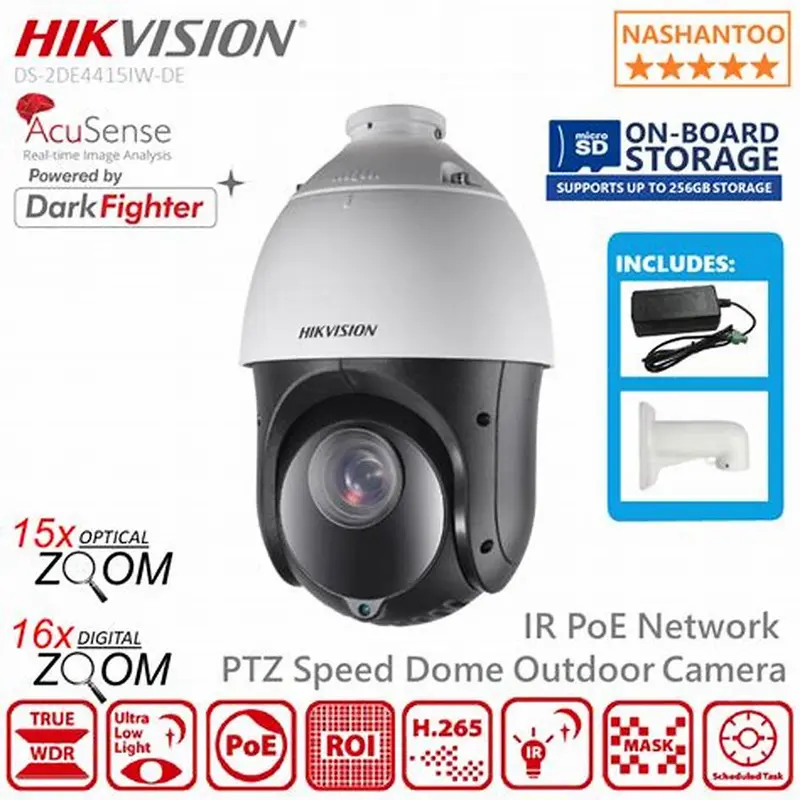 CAMERA IP HIKVISION PTZ DOME 2MP IR UP TO 100 M