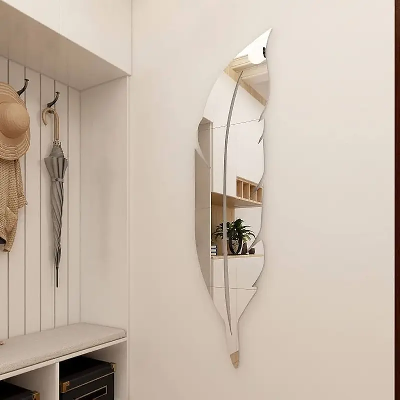 Miroir Autocollant plume-REF: P21