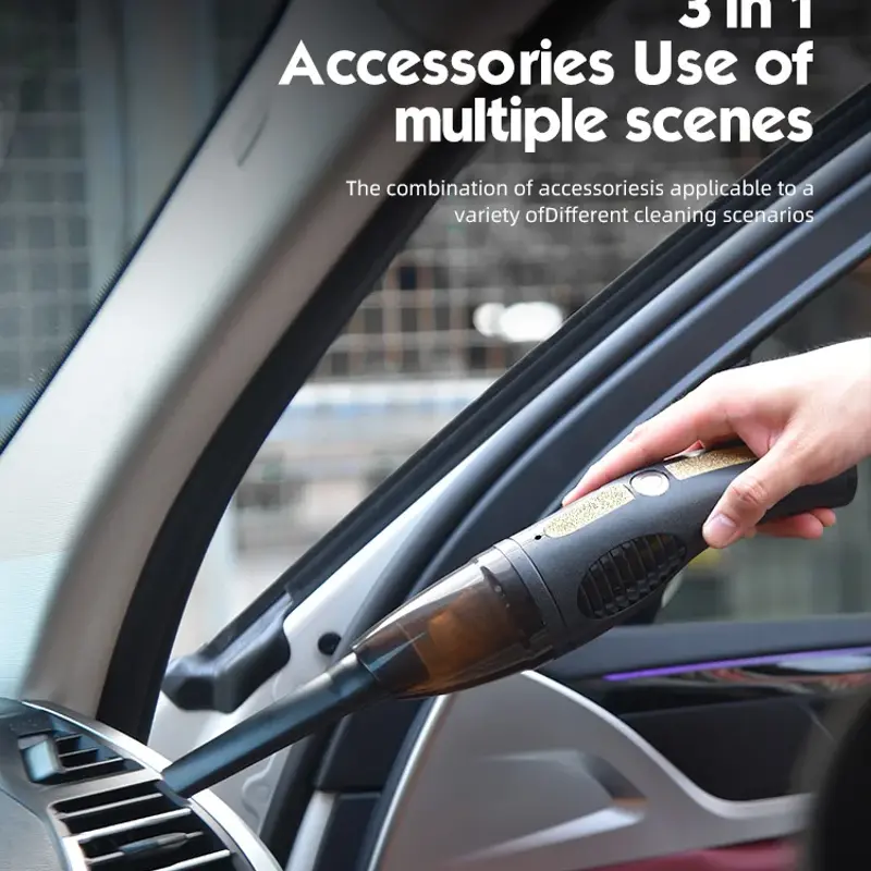 ASTE Mini Cordless Electric Car Vacuum Cleaner by USB, High Power