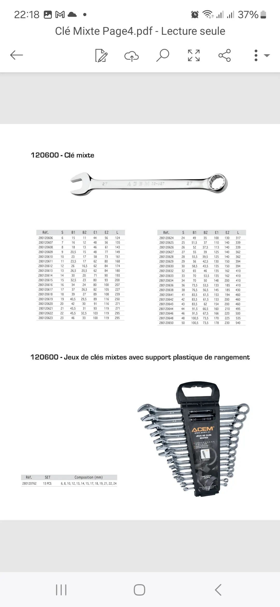 Jeux clé mixte 13 PCS 120600