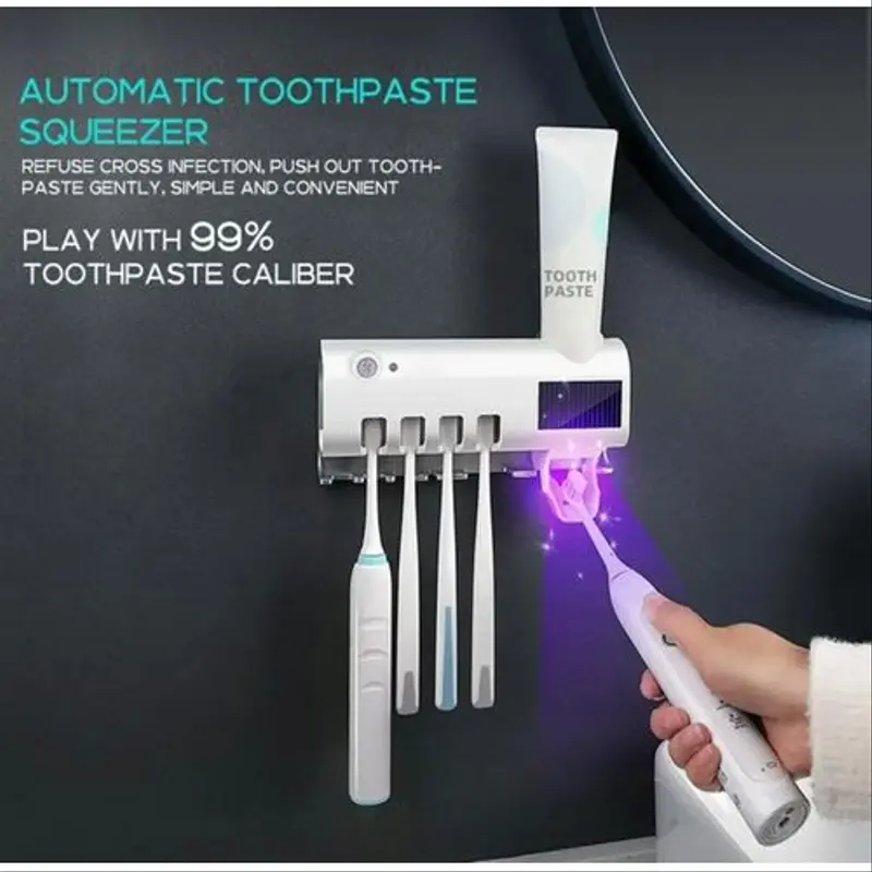 Stérilisateur de Brosse A Dents Avec Distributeur Automatique De Dentifrice
