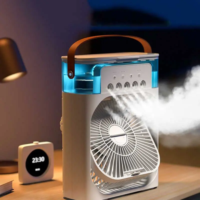 Mini ventilateur portable électrique silencieux 3 en 1, Climatiseur Portable