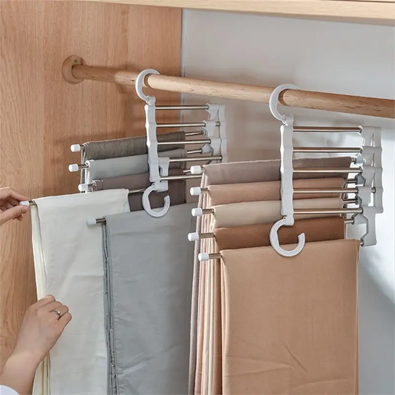 cintre pour vêtements et pantalons 5 en 1