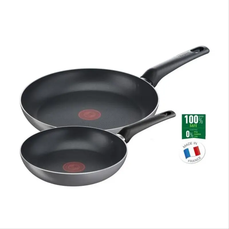 Set de Deux Poêles 20 & 28cm Easy Plus – Inoxydable pour Cuisine
