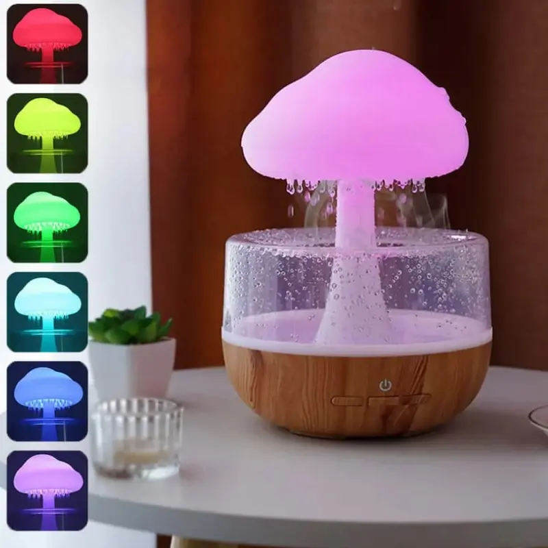 Veilleuse Humidificateur d’Air Nuage Rechargeable 7 Couleurs