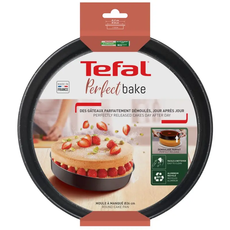 Moule à Cake Rond -TEFAL - Perfect Bake 26cm