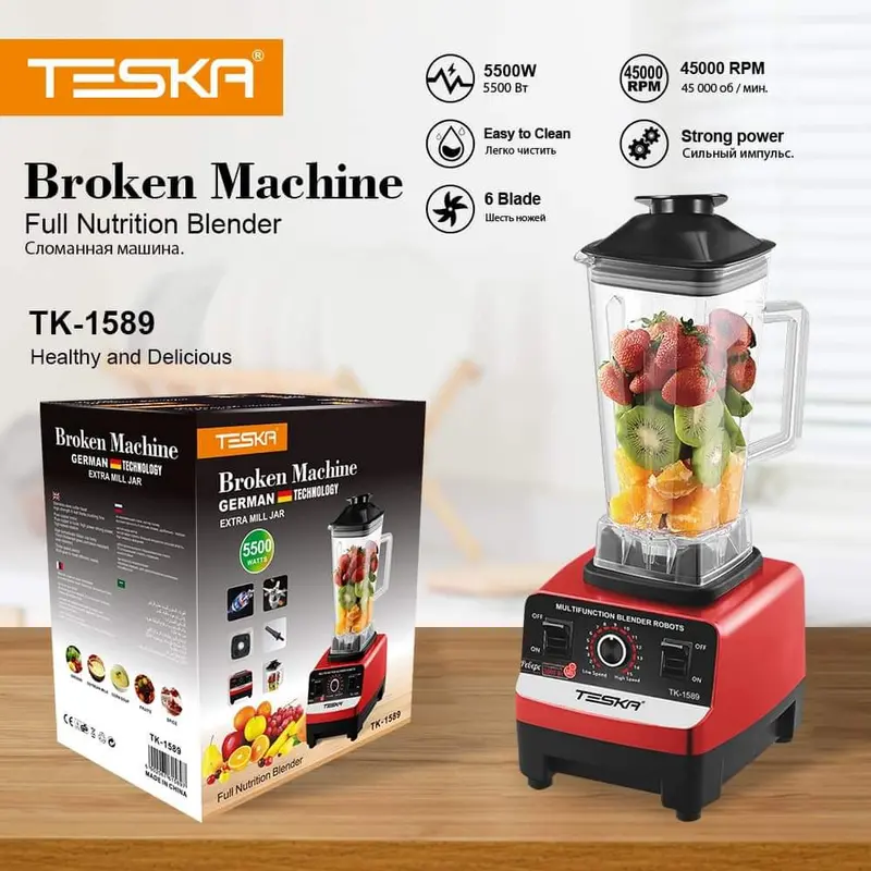 Blender Kitchen Multi Electric Food Processor - TESKA