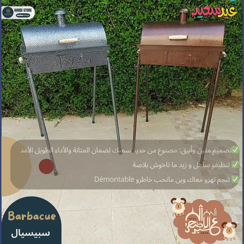 Barbecue au Charbon de Bois avec Couvercle