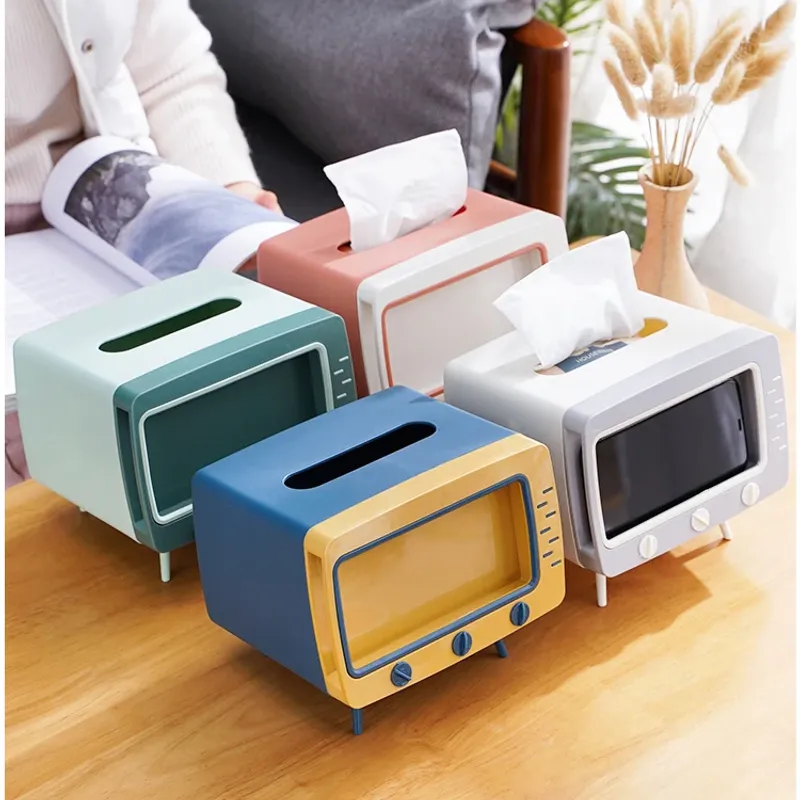 صندوق الهاتف الأنيق على شكل تليفزيون 2 في 1