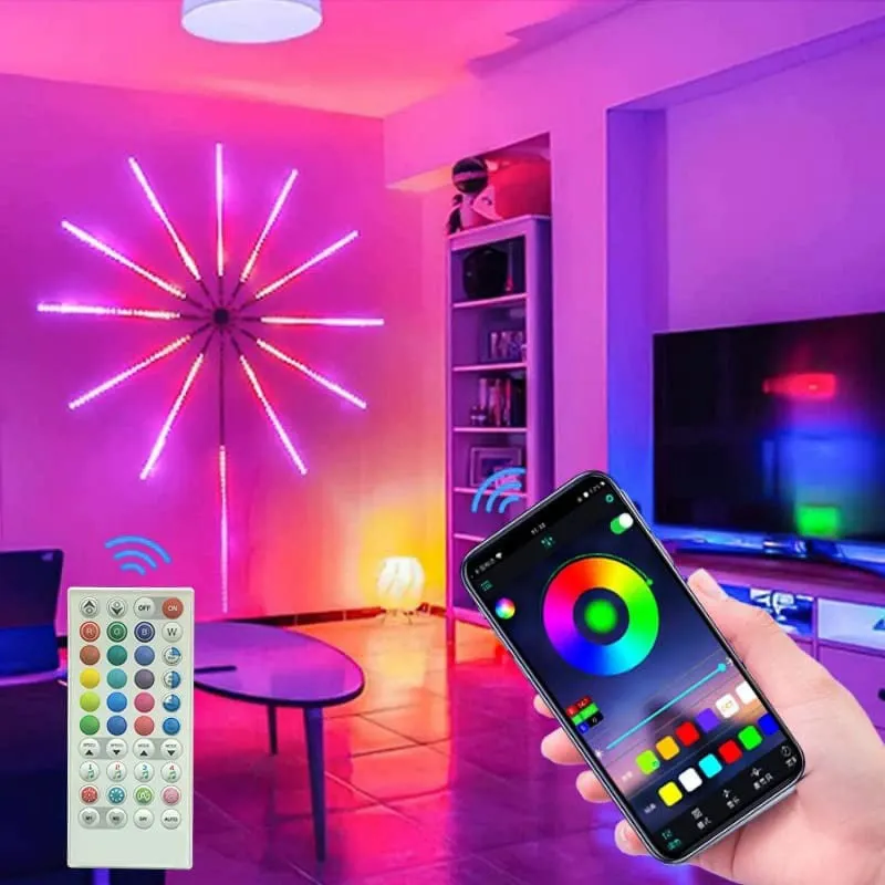 Bande lumineuse LED RGB avec contrôle de la musique