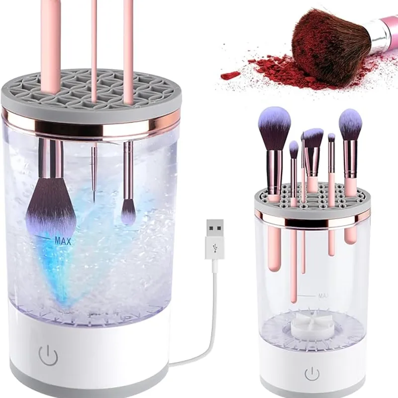 Nettoyeur automatique de pinceaux cosmétiques
