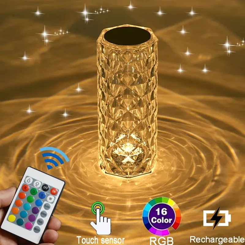 Veilleuses à LED colorées avec interrupteur tactile