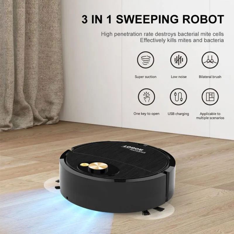 Intelligent Home Cleaning Tools Cleaner 3 in 1 Intelligent Sweeping Robot Vacuum