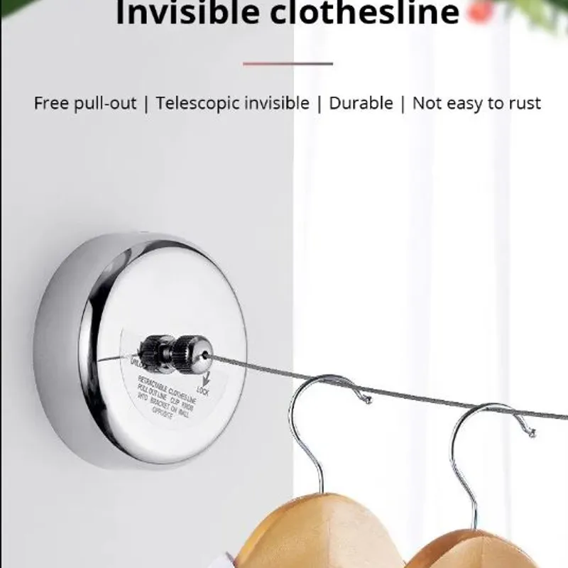 Étendoir à linge mural 2.8m خط ملابس مثبت على الحائط