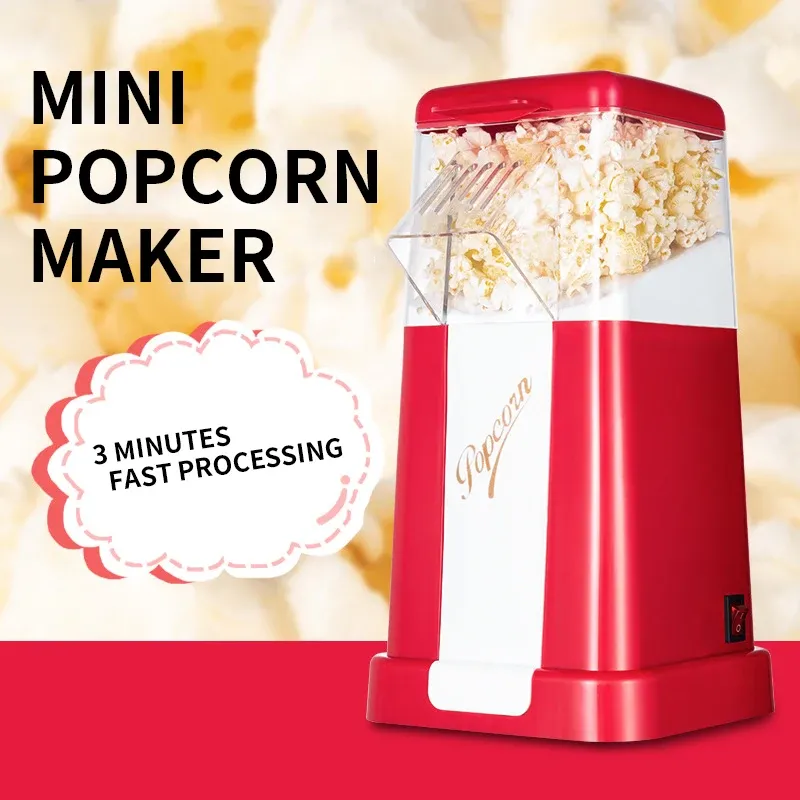 Mini Machine à pop-corn automatique 3min ماكينة صنع الفشار الأوتوماتيكية