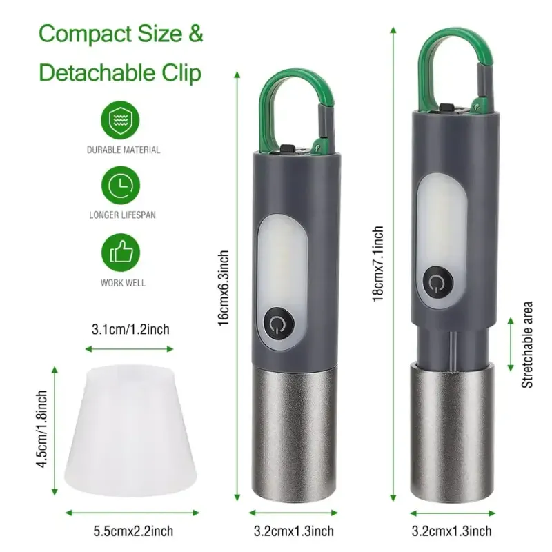 Torche  LED Super Bright, 2-In-1 Rechargeable