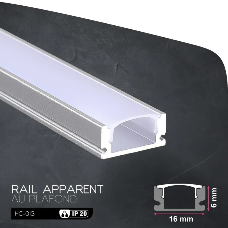 Profilé Aluminium LED Apparent 3M HC-013