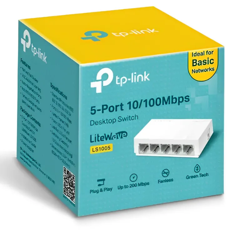 Switch de bureau 5 ports 10/100 Mbps