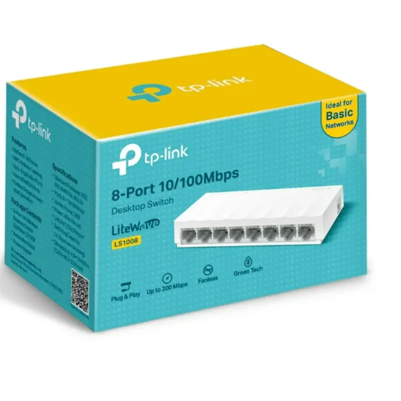 Switch de bureau 8 ports 10/100 Mbps