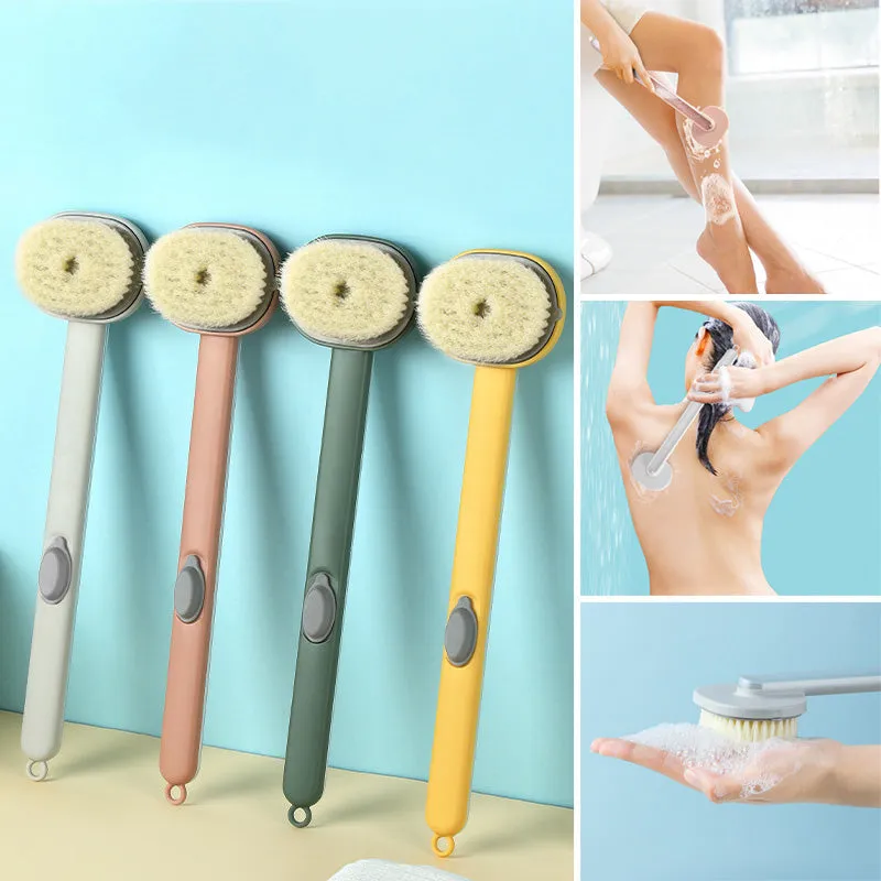 Brosse De Nettoyage De Massage De Bain Á Long Manche 👌😍