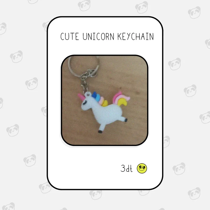 Unicorn keychain