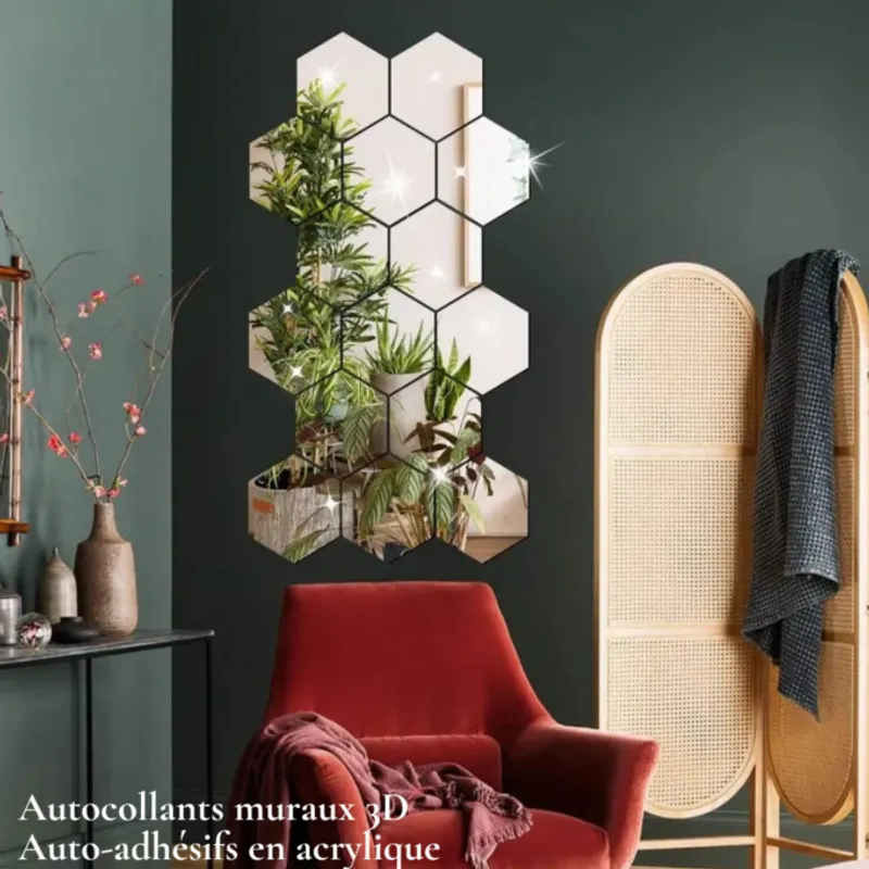 Miroirs Acryliques Hexagonaux