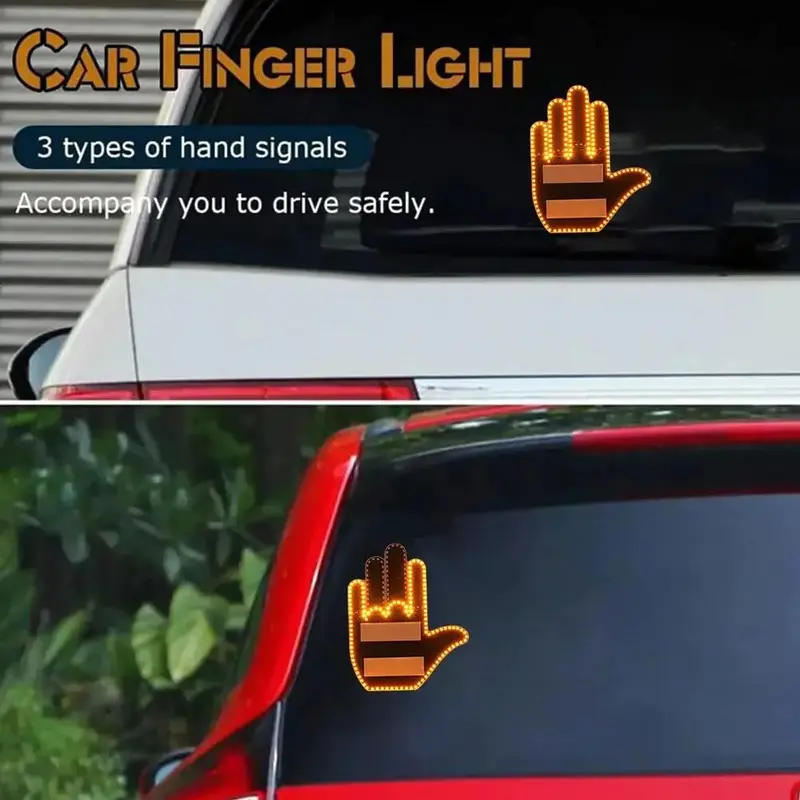 Lumière doigt signalétiques de voiture